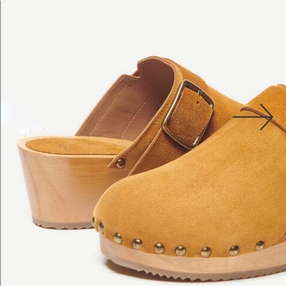 Ba&sh Paris yellow suede clogs - Picture 2 of 10